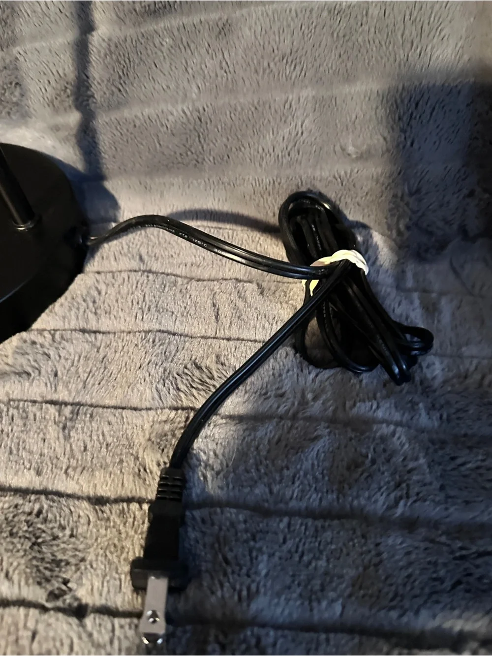 Home Accents Black Metal Desk Lamp with Clear Seeded Glass Shade